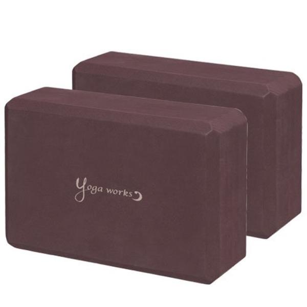 【商品名】　ヨガワークス ヨガブロックＡ ２個セット バーガンディ ＹＷ１１１５１?Ｓ０５ 【商品説明】　 【サイズ】　高さ : 14.60 cm　横幅 : 15.40 cm　奥行 : 23.00 cm　重量 : 500.0 g　※梱包時の...