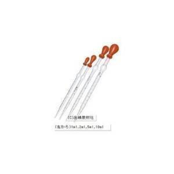 理化学ショップ 駒込ピペット 5ml （ゴム帽付き）ガラス製