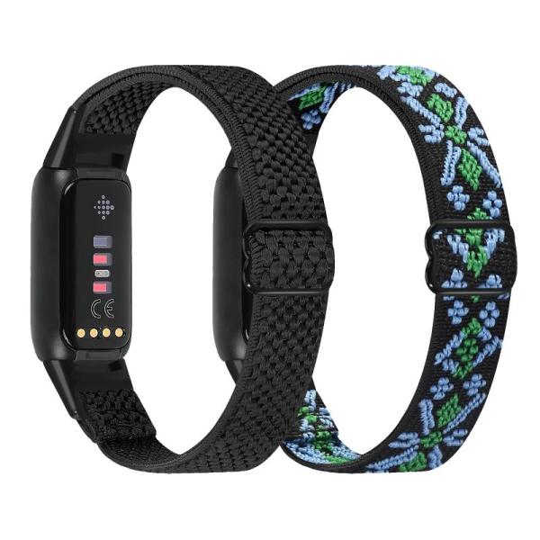 Runostrich コンパチブル Fitbit Luxe/Fitbit Luxe Special Edition SE ナイロン弾性スポー