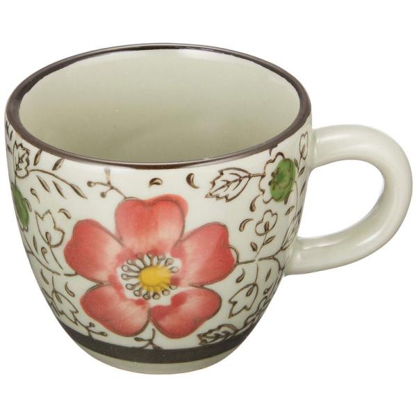 西田(Nishida) エスプレッソコーヒーカップ(赤い椿)(75ml)/コップ/カップ/和食器 120016