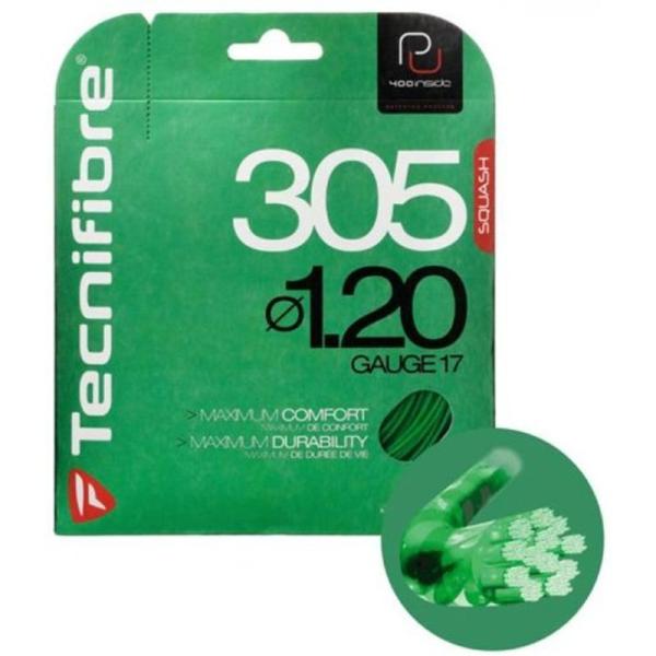 【商品名】　スカッシュラケット用ガット Tecnifiber テクニファイバー305 1.20ゲージ（緑）3本セット 【商品説明】　・■ 商品名：305 SQUASH 1.20　■ カラー：グリーン ■ゲージ：1.20ｍｍ ■ 長さ：9.7...