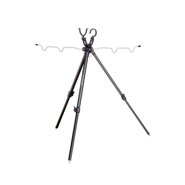 投げ釣り・投げ竿 プロックス フィッシング三脚2WAY竿受 2段-70cm