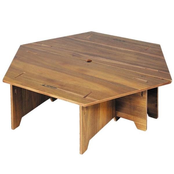 アウトドアテーブル キャプテンスタッグ CSクラシックス ヘキサ