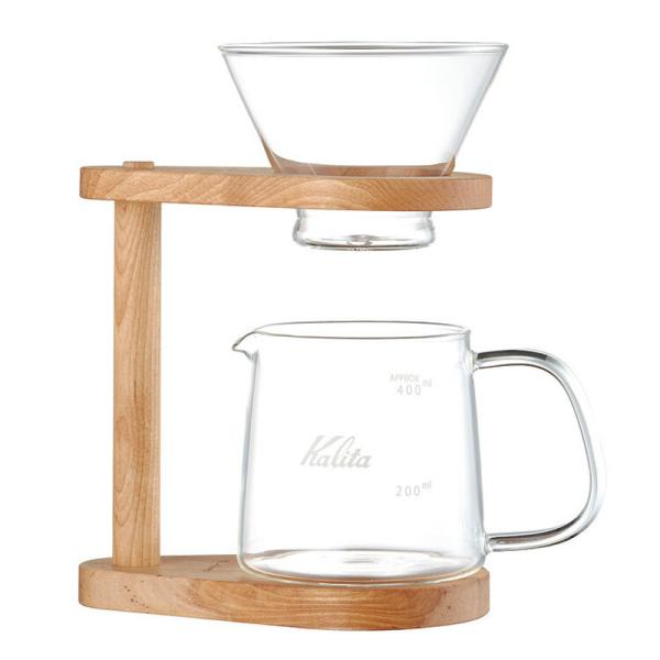 カリタ キッチンツール WDG-185 スタンドセット   透明×ナチュラル Kalita（カリタ） キッチンツール WDG-185 スタンドセット 透明