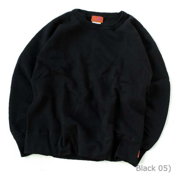 gym master トップス(メンズ) カナダ スウェット ラグラン ベーシック クルー  L  ブラック(05) gym master（ジムマスター） トップス(メンズ) カナダ スウェット