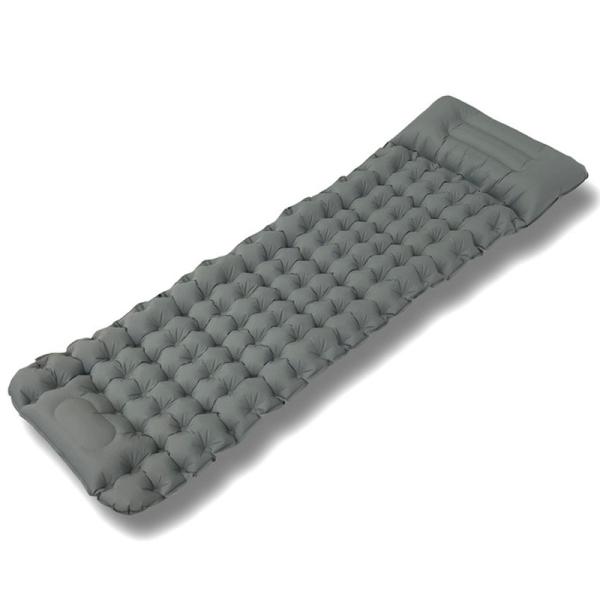 アウトドアマット Mitsukin 10cm枕付きエアーマット グレー