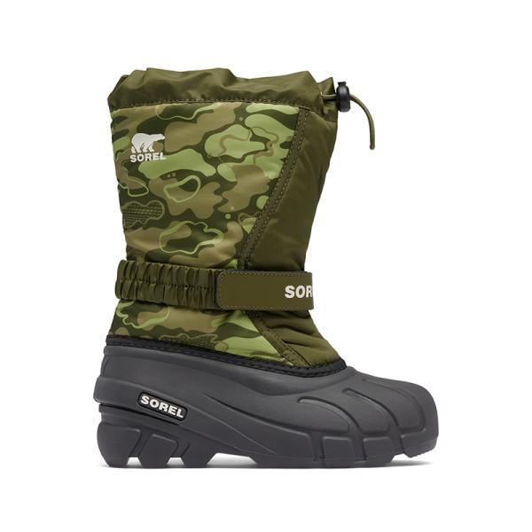 ソレル フットウェア ユースフルーリープリント  1/19.0cm  356 Utilitygreen、Savory フットウェア ソレル ユースフルーリープリント 1/19.0cm 356