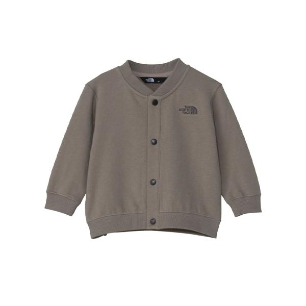 トップス ザ・ノース・フェイス スウェットロゴジャケット ベビー 90 マッシュルーム(MR)