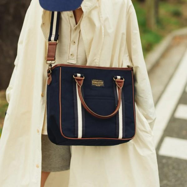 ペンドルトン トートバッグ 【MARIEコラボ】2WAY TOTE BAG(2ウェイトートバッグ)  ONE SIZE  NAVY トートバッグ ペンドルトン MARIEコラボ 2WAY TOTE BAG(2ウェイトート