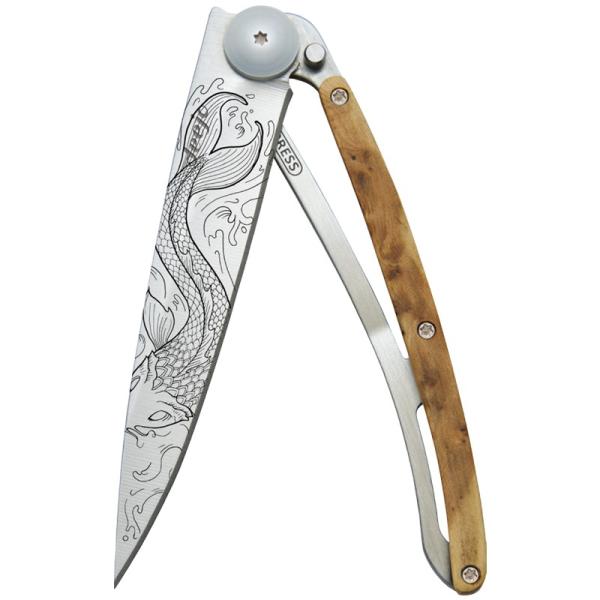 アウトドアナイフ deejo tatoos 37g 刃渡り9.5cm ジュニパー─ポワソン :2720931:ナチュラム 店 通販 アウトドアナイフ deejo tatoos 37g 刃渡り9.5cm LATINO SKULL-GRANADILLA