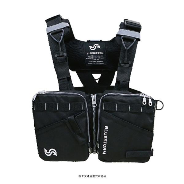 フローティングベスト ブルーストーム BSJ-LR02 ブラック : ナチュラム