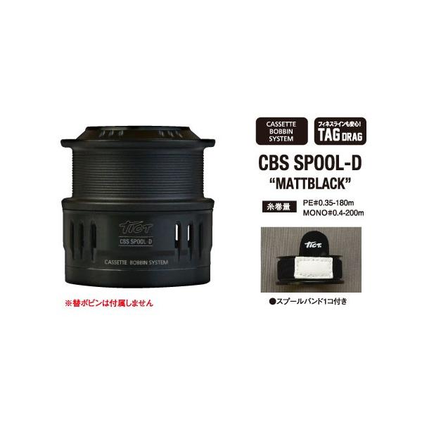 ティクト リールカスタムパーツ CBS SPOOL-D(10周年記念)   マットブラック リールカスタムパーツ ティクト CBS SPOOL-D(10周年記念) マット