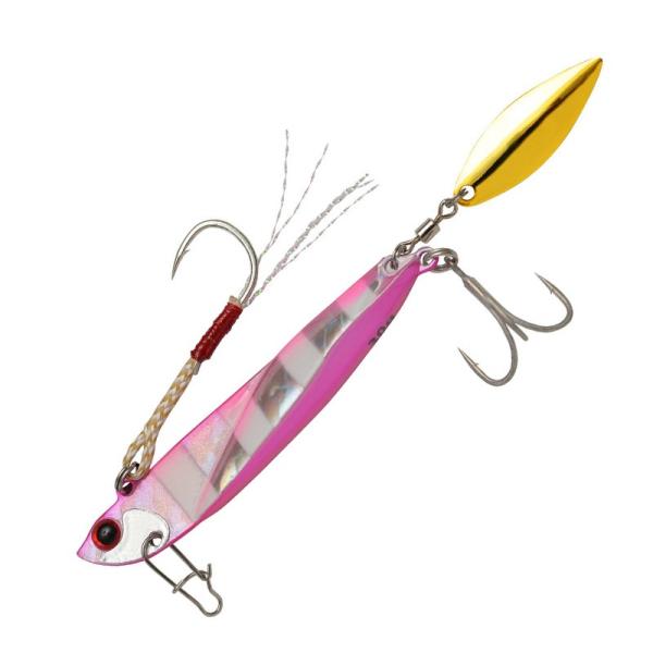 他サイト： 【店内全品+P5%】 ジギング・タコベイト ジャクソン 飛び過ぎダニエルブレード 30g ZGP ゼブラグローピンクの商品画像