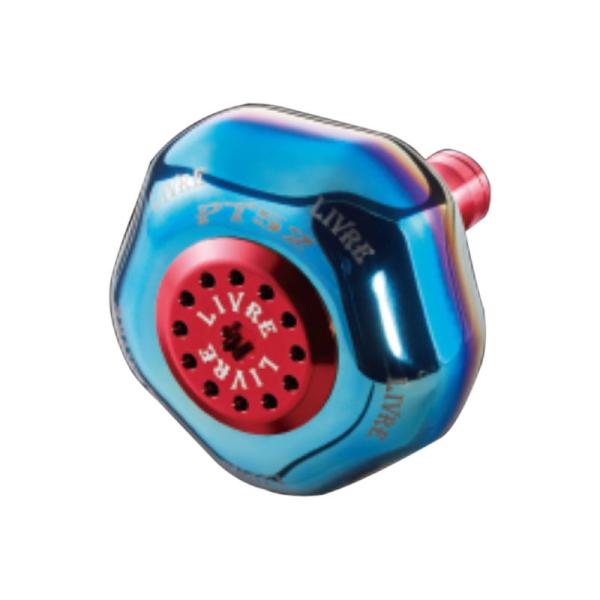 リールカスタムパーツ LIVRE PT52 シマノB用 ファイヤー×レッド