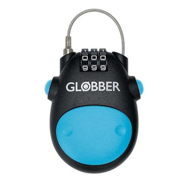 キックボード GLOBBER(グロッバー) グロッバーロック 盗難防止ワイヤーロック ブラック×スカイブルー