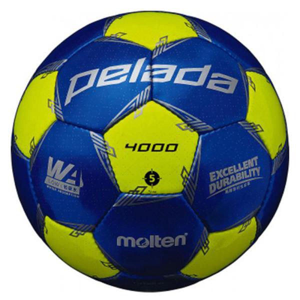 ボール モルテン Pelada ペレーダ4000 サッカーボール 5号球 メタリックブルー×ライトイエロー