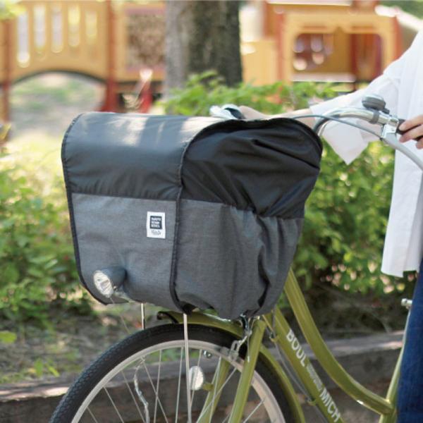 自転車アクセサリー 大久保製作所(OKUBO) 2段式バスケットカバー ステップ 前用 杢ブラック