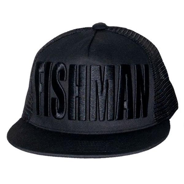 7/18.19は全品+P5% フィッシングアクセサリー Fishman(フィッシュマン) メッシュフラットキャップ フリー ブラック