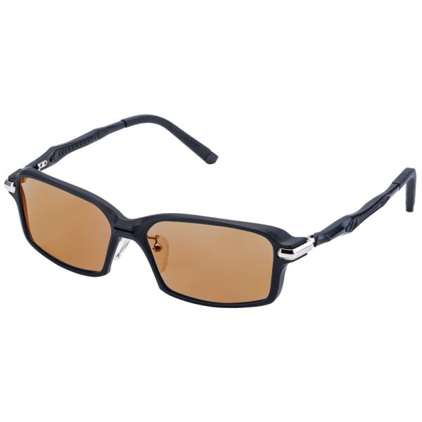 Zeque by ZEAL OPTICS 偏光グラス スパイク  マットブラック×BK  ラスターオレンジ 偏光グラス Zeque by ZEAL OPTICS スパイク マットブラック×BK