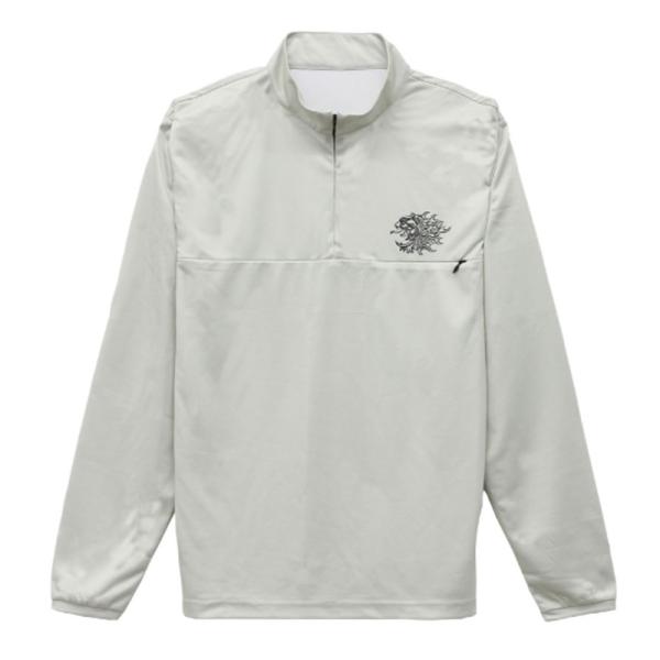 サンライン　ジップシャツ　L ホワイト サンライン（SUNLINE） フィッシングシャツ 獅子ジップシャツ(長袖) L
