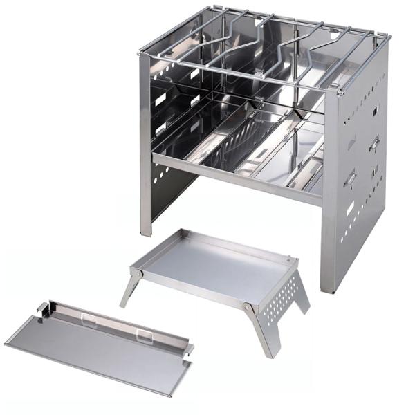 BBQ・七輪・焚火台 キャプテンスタッグ カマドスマートグリルA4