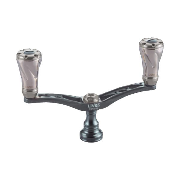 リールカスタムパーツ LIVRE ウイング98 (f) シマノS2用 ガンメタ+