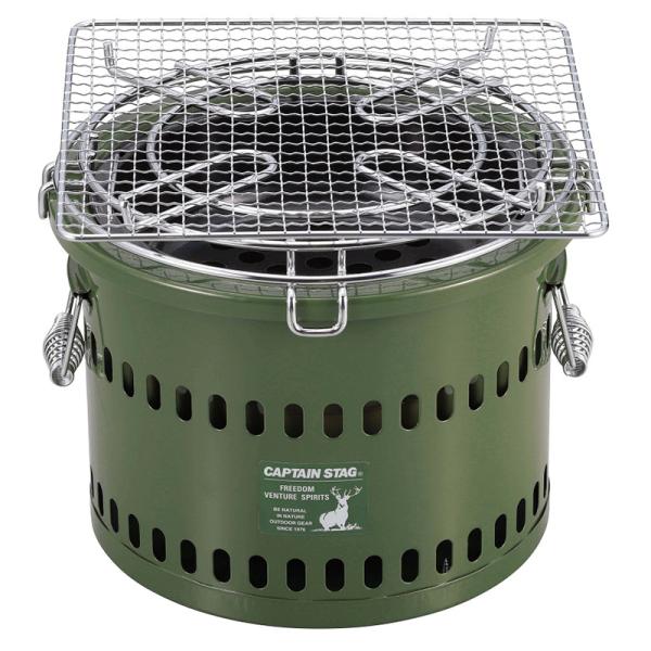 ■カラー:オリーブ ■ジャンル:バーベキューコンロ・ストーブ/BBQ・七輪・焚火台/七輪 ■メーカー: キャプテンスタッグ(CAPTAIN STAG) 【特集区分】●ソロキャンプ用アイテム ○関連ワード:冬キャンプ キャンプ用品 キャンプ道...