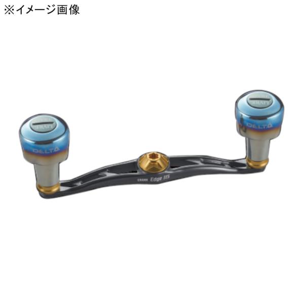 LIVRE リールカスタムパーツ FE115P-D27-TIB クランクエッジ115 DELTA27ノブ MPセット センターナット無   チタンP+ブルーG リールカスタムパーツ LIVRE FE115P-D27-GMG クランクエッジ115