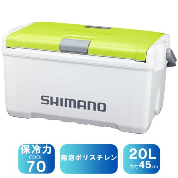 ■サイズ:20L ■カラー:Wライムグリーン ■ジャンル:クーラーボックス/フィッシングクーラー/釣り用クーラーボックス20〜39リットル ■メーカー: シマノ(SHIMANO)  ○関連ワード:クーラーボックス 冷蔵