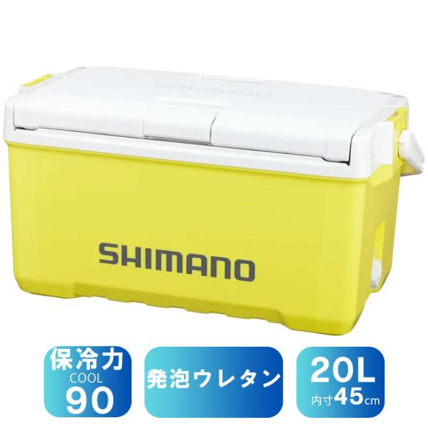 ■サイズ:20L ■カラー:レモンイエロー ■ジャンル:クーラーボックス/フィッシングクーラー/釣り用クーラーボックス20〜39リットル ■メーカー: シマノ(SHIMANO)  ○関連ワード:クーラーボックス 冷蔵