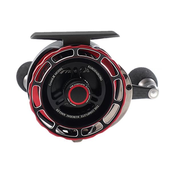 黒鯛工房 船・石鯛リール カセ筏師 グランドレーサー X65 右巻き  X65  BR(ブラック/レッド) naturum-outdoor_3525195