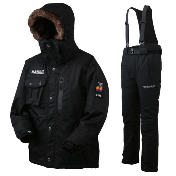 マズメ 釣り用防寒レインウェア mazume CORE ALL WEATHER SUIT  M  ブラック 1/15まで全品+P5% 釣り用防寒レインウェア マズメ mazume CORE ALL