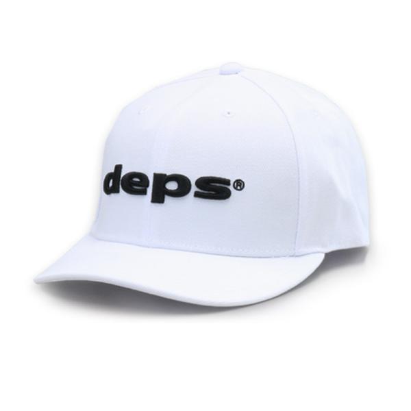 7/18.19は全品+P5% フィッシングアクセサリー デプス depsロゴキャップ フリー ホワイト×ブラック