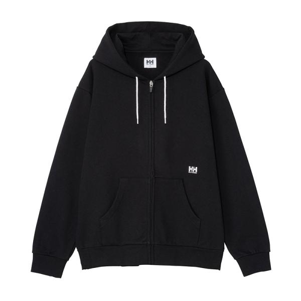 10/30-11/1は全品+P4% トップス(メンズ) ヘリーハンセン ワンポイントロゴフルジップスウェットフーディー ユニセックス M ブラック(K)