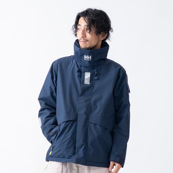 極美品 HELLY HANSEN オーシャンフレイジャケット ネイビー XL アウター(メンズ) ヘリーハンセン オーシャンフレイジャケット ユニ