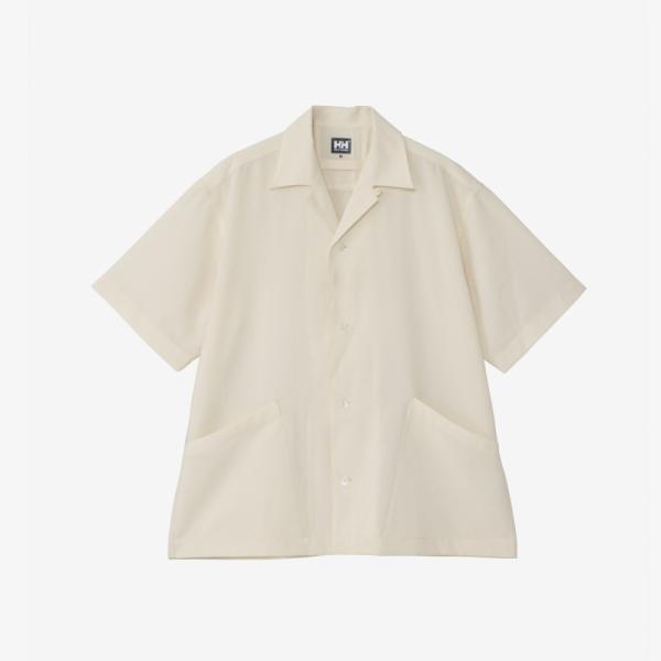 ヘリーハンセン トップス(メンズ) S/S マリンリゾートシャツ  L  アイボリー・IV(25春夏) トップス(メンズ) ヘリーハンセン S/S マリンリゾートシャツ L