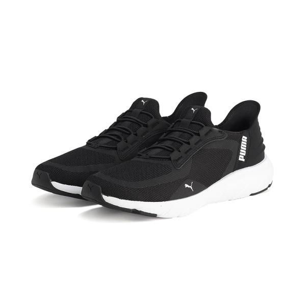 ランニングウェア PUMA SOFTRIDE フレックス レース EASE IN ALT ワイド 29.5cm (01)プーマブラック/プーマホワイト