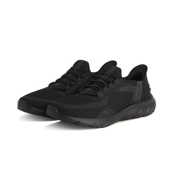 ランニングウェア PUMA SOFTRIDE フレックス レース EASE IN ALT ワイド 27.0cm (02)プーマブラック/フラットダークグレー