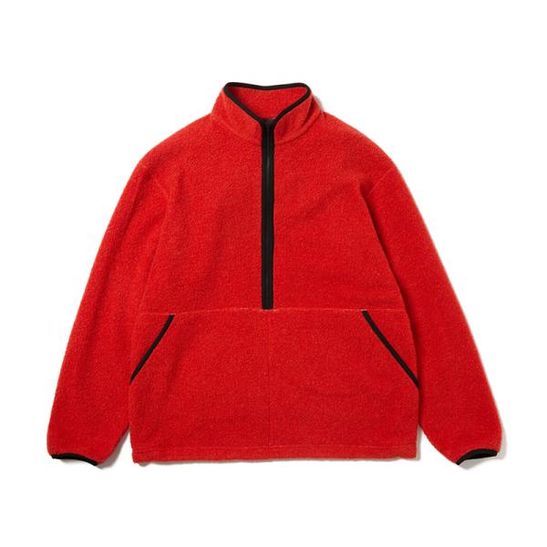 スノーピーク アウター(メンズ) Recycled Wool Boa Pullover  L  Orange naturum-outdoor_9987021