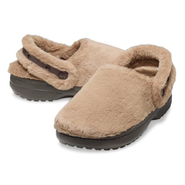 【美品】crocs クロックス　ファー　ブーツ　ウオータープルーフ w8 24 crocs - クロックス ボア ブーツの通販 by ホヌホヌ's shop