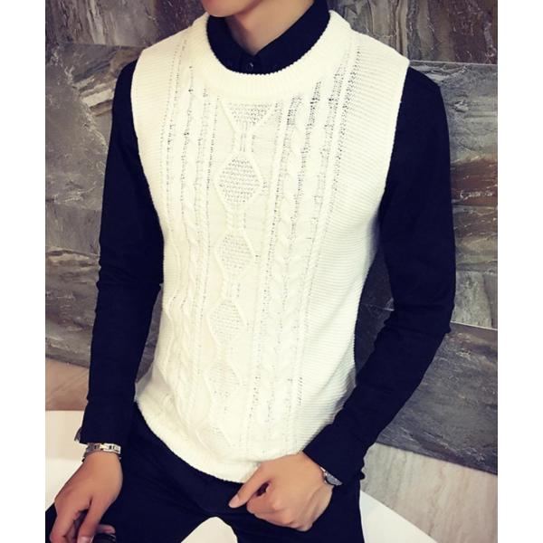ニットベスト メンズ トップス ジレ カジュアル ビジネス 丸首 U ネック ケーブル編み ゆったり 秋 冬 大きいサイズ Buyee Buyee 日本の通販商品 オークションの代理入札 代理購入