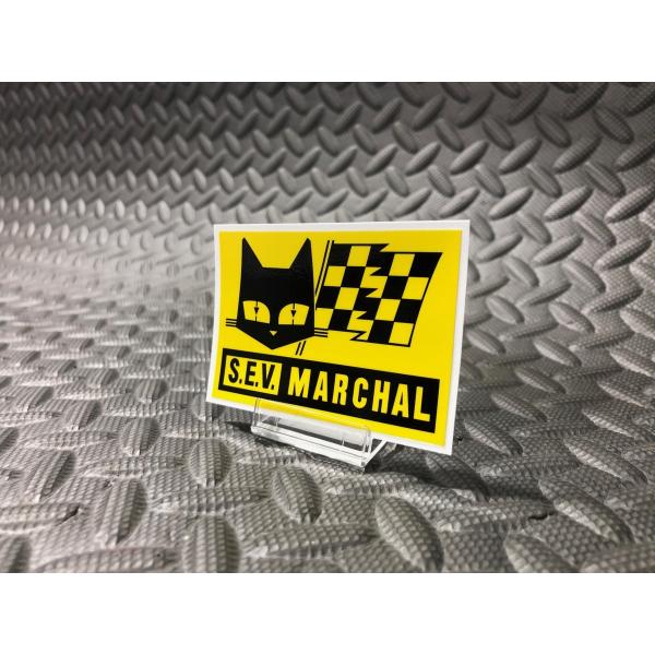 SEV MARCHAL 正規品 マーシャルステッカー フラッグ四角 黄色 小