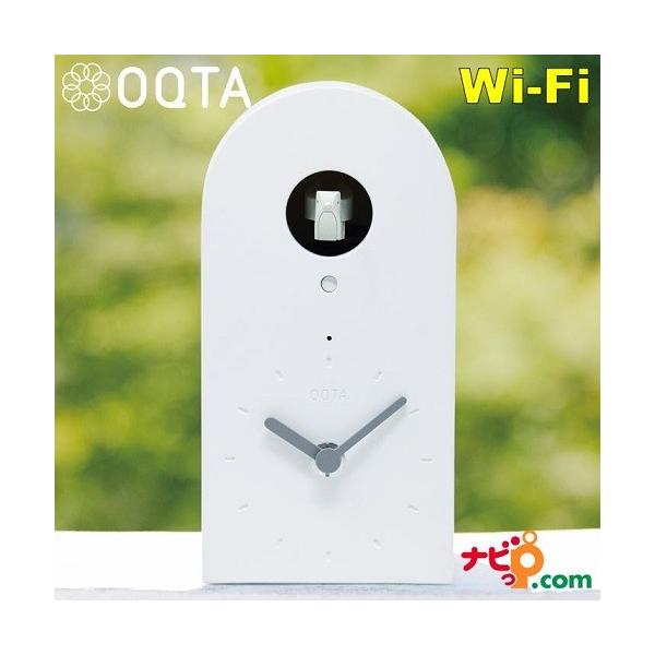 OQTA 鳩時計 置時計 HATO しろ Wi-Fi キズナ聞こえる鳩時計 思いだけを