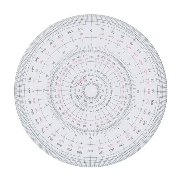 ウチダ 全円分度器 15cm 1-822-0001