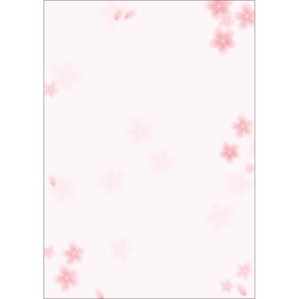 ササガワ(Sasagawa) タカ印 和柄用紙 和ごころ 4-1005 桜 A4 10枚入