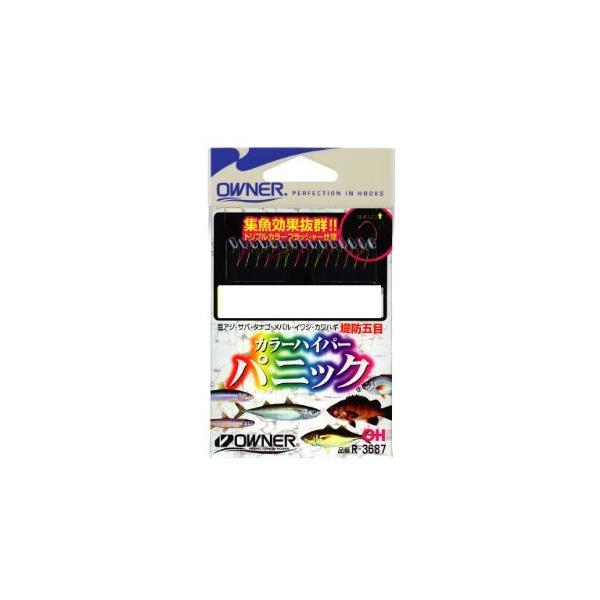 OWNER(オーナー) 仕掛け カラーハイパーパニック仕掛 14本 金細袖 3-0.25号 0.25号 2.3m R-3687