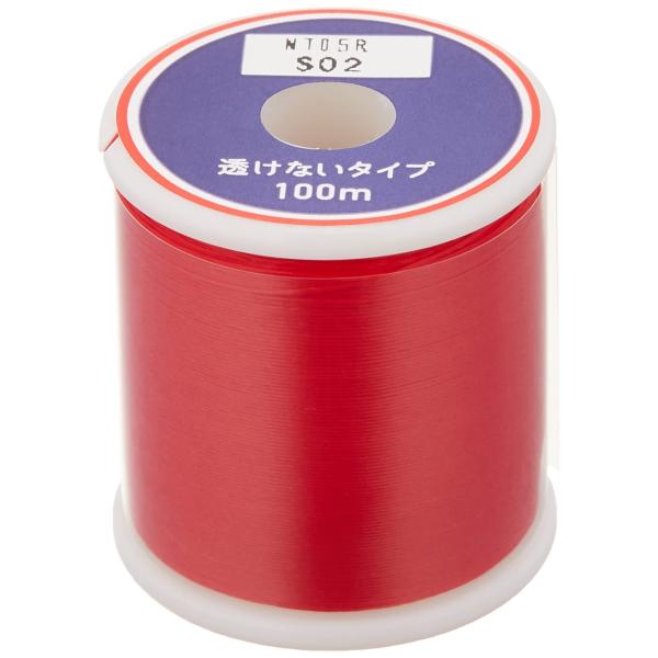富士工業(FUJI KOGYO) FUJI TACKLE PLUS+ EZ スレッド 透けない赤 100m巻 EZTHM-S02