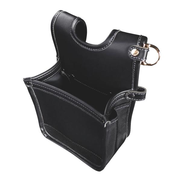 KUROKIN 建築薄型腰袋 1段 LIGHT PU LEATHER SERIES AB-41BG 黒金 フジ矢