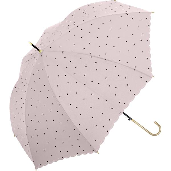 【中谷】 Natural Basic 婦人 長傘 ジャンプ ミスティ レイン ピンクベージュ 60cm