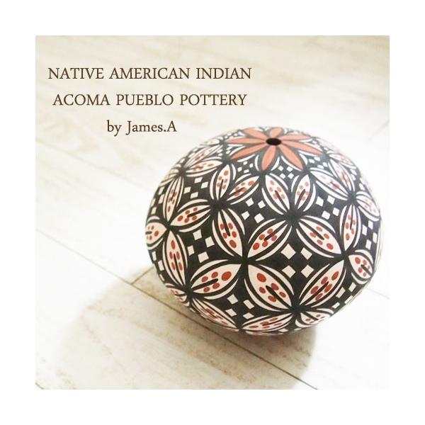 アメリカン インディアン ポタリー 壺Native American indian Acoma